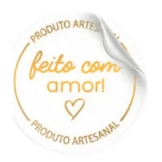 ETIQUETA ADESIVA PRODUTO FEITO COM AMOR COM 50 - 10905 